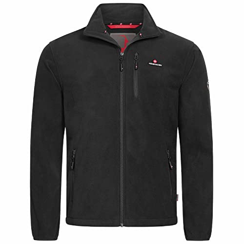 Höhenhorn 41Q1-5 Eigler Herren Fleece Jacke Full Zip Schwarz Gr. 3XL von Höhenhorn