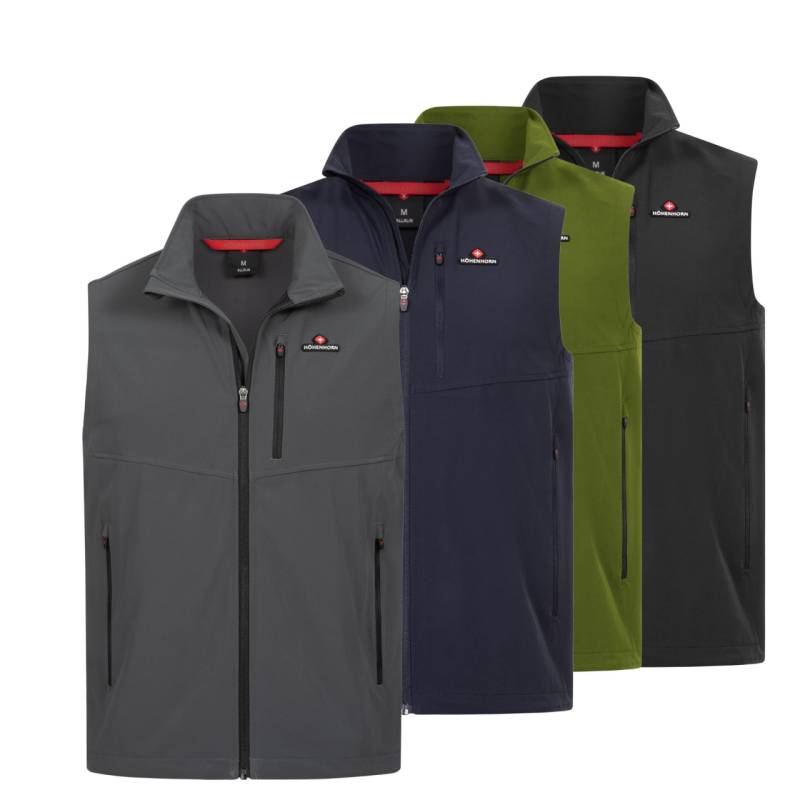 Höhenhorn Allalin Herren Weste Softshell Outdoor Jogging Softshellweste Jacke XXL Grau von Höhenhorn