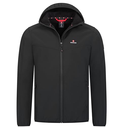 Höhenhorn Alpberg Herren leichte Softshell Jacke Outdoor Schwarz Gr. 3XL von Höhenhorn