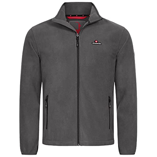 Höhenhorn Badus Herren Fleece Jacke Full Zip Grau Gr. M von Höhenhorn