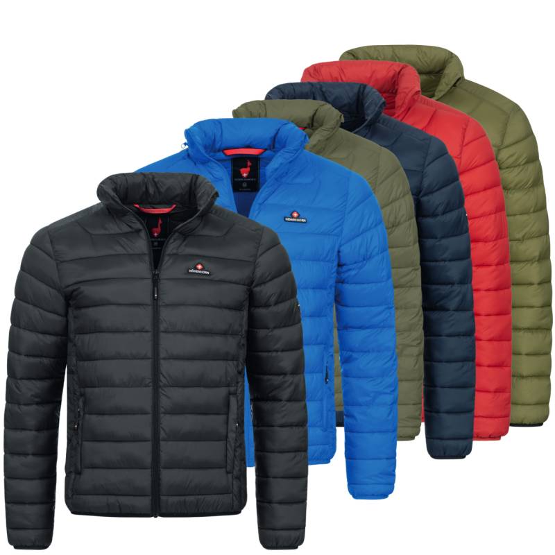 Höhenhorn Balmhorn Herren Jacke Übergangsjacke Steppjacke mit Kapuze 3XL Rot von Höhenhorn