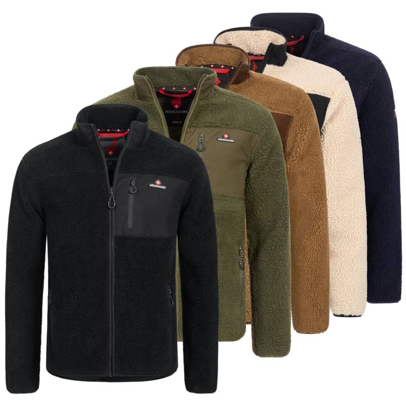 Höhenhorn Birkkar Herren Fleece Jacke Teddyfleece Gefüttert Winterjacke XXL Schwarz von Höhenhorn