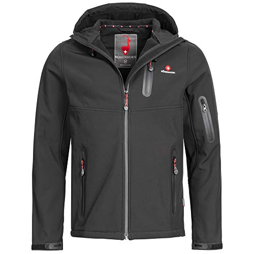 Höhenhorn Breithorn Herren Softshell Jacke Outdoor Schwarz Gr. M von Höhenhorn
