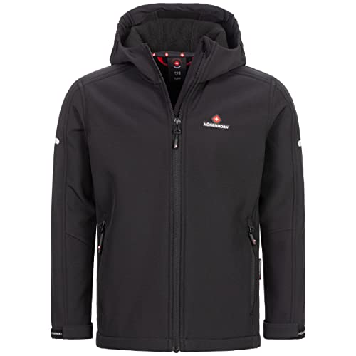 Höhenhorn Cledo Kinder Softshelljacke Classic Schwarz Gr. 116 von Höhenhorn