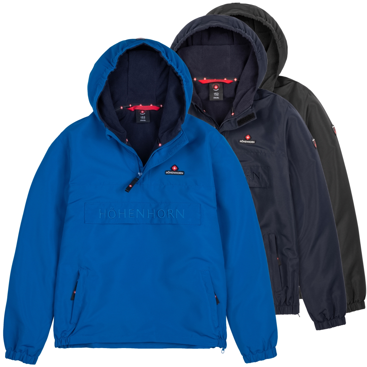 Höhenhorn Craxel Kinder Jungen Mädchen Jacke Windbreaker Gefüttert 116 Dunkelblau von Höhenhorn