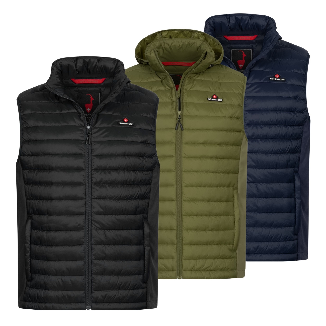 Höhenhorn Dolden Herren Weste Hybridjacke Steppjacke Sportjacke XXL Dunkelblau von Höhenhorn