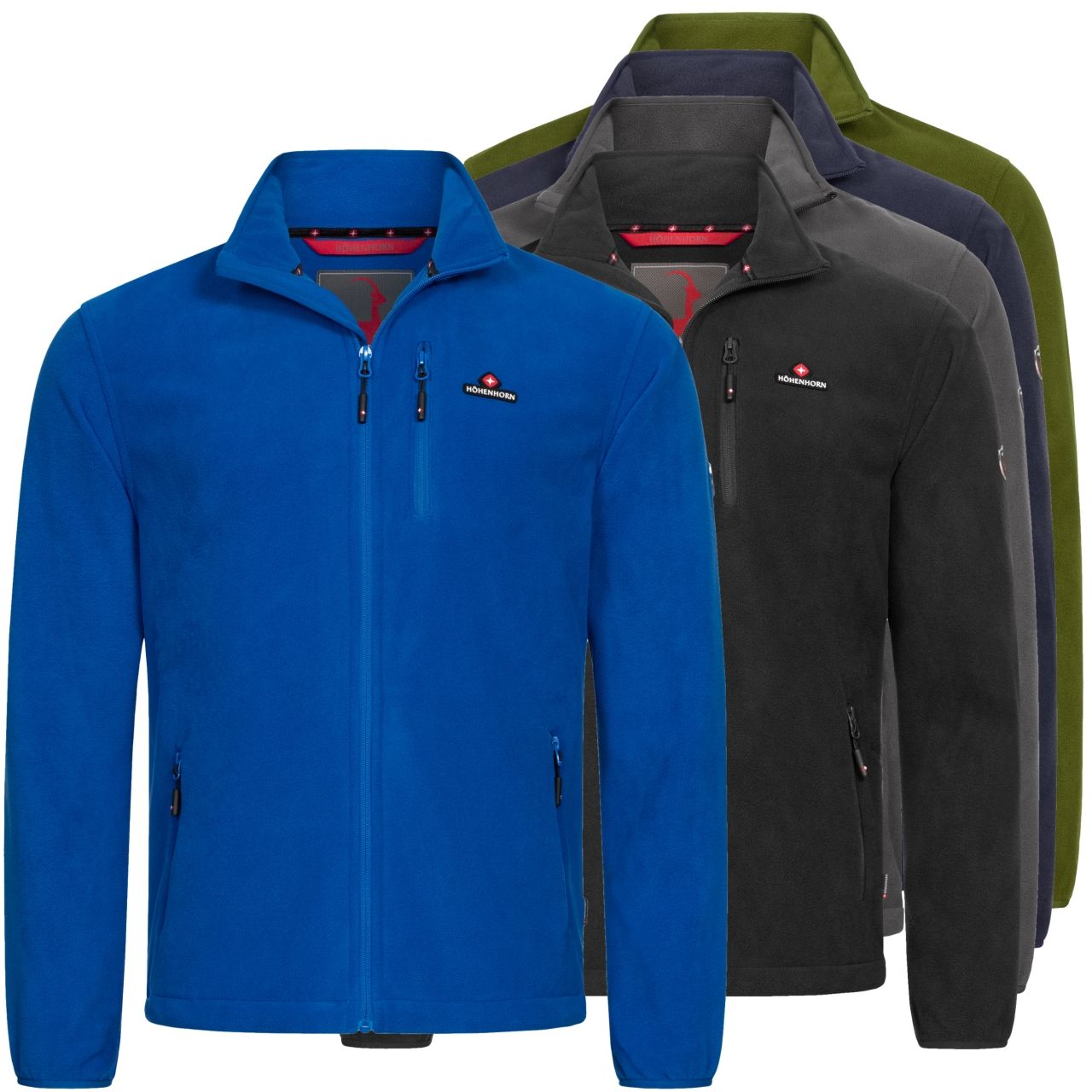 Höhenhorn Eigler Herren Fleece Jacke Full Zip L Blau von Höhenhorn