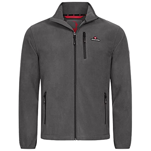 Höhenhorn 25K13 Eigler Herren Fleece Jacke Full Zip Grau Gr. L von Höhenhorn