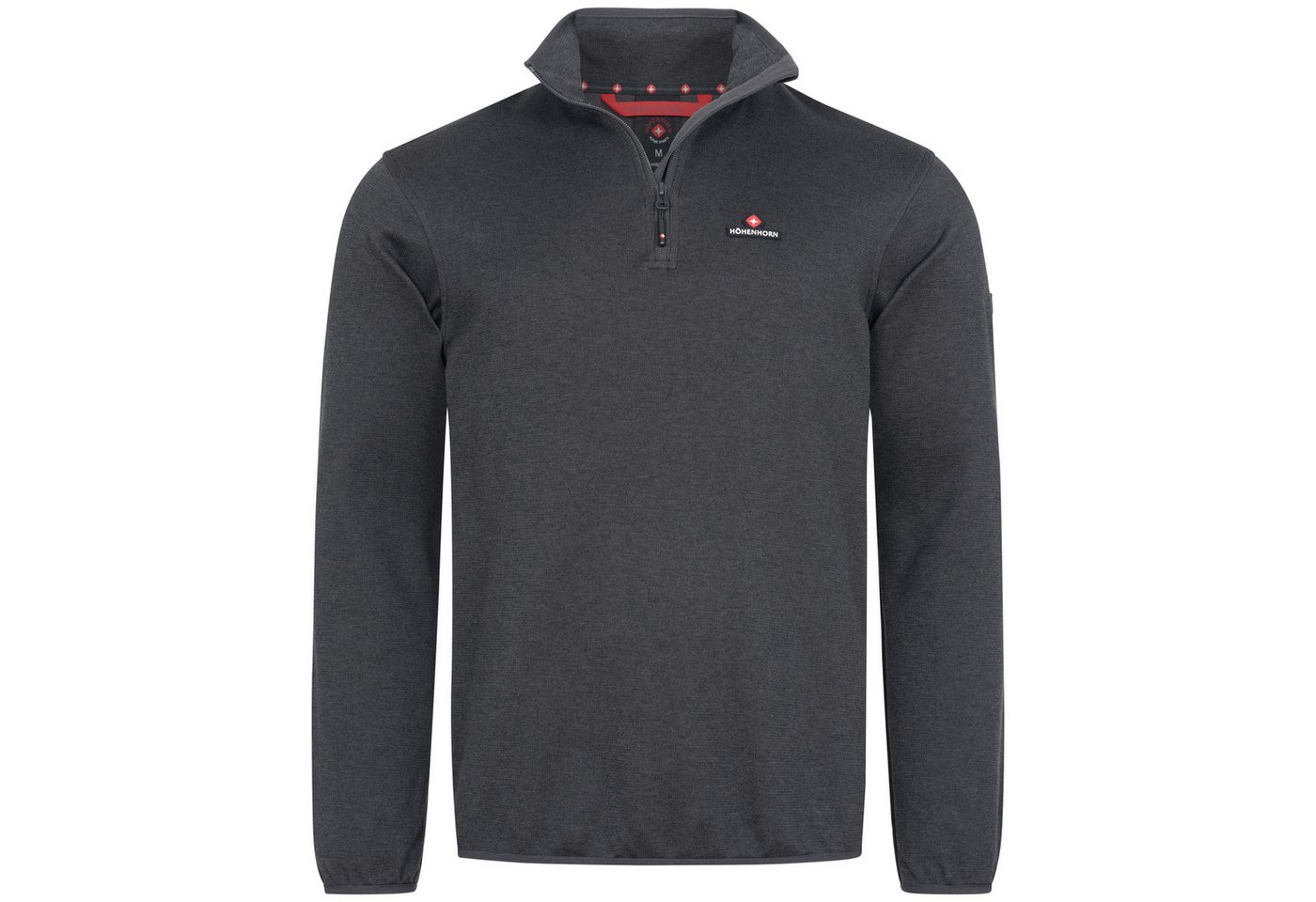Höhenhorn Fleecepullover Swissfels Herren Strickfleece Pullover Sweatshirt 1/4 Zip für Männer Microfleece-Innenseite, Atmungsaktiv von Höhenhorn