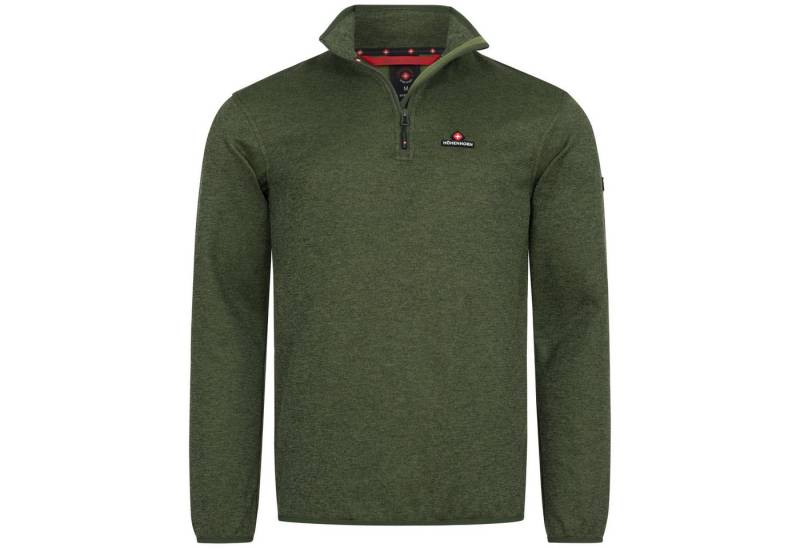 Höhenhorn Fleecepullover Swissfels Herren Strickfleece Pullover Sweatshirt 1/4 Zip für Männer Microfleece-Innenseite, Atmungsaktiv von Höhenhorn