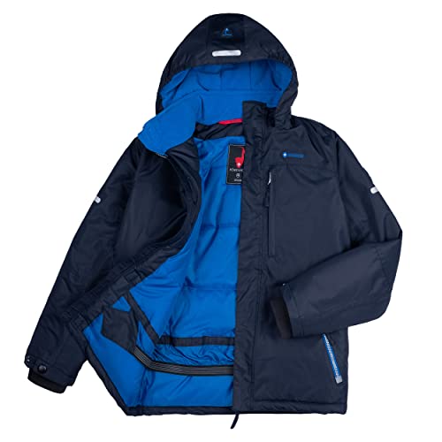 Höhenhorn Geccon Kinder Winter Jacke Dunkelblau/Blau Gr. 128 von Höhenhorn