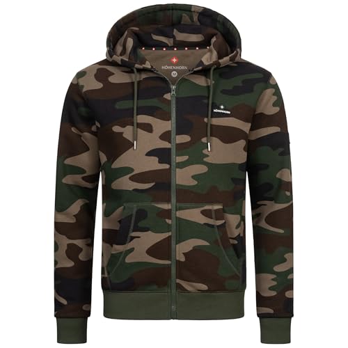 Höhenhorn Katan Herren Hoodie Pullover Camo Grün Gr. XXL von Höhenhorn