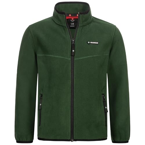 Höhenhorn Leggon Kinder Fleece Jacke Grün/Schwarz Gr. 152 von Höhenhorn
