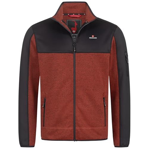 Höhenhorn Naurun Herren Fleecejacke Hybridjacke Rot Gr. 3XL von Höhenhorn