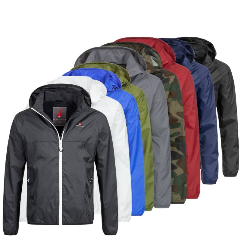 Höhenhorn Rigi Herren Regen Jacke Outdoor Rain Freizeitjacke Kapuze Regenjacke XXL Rot von Höhenhorn