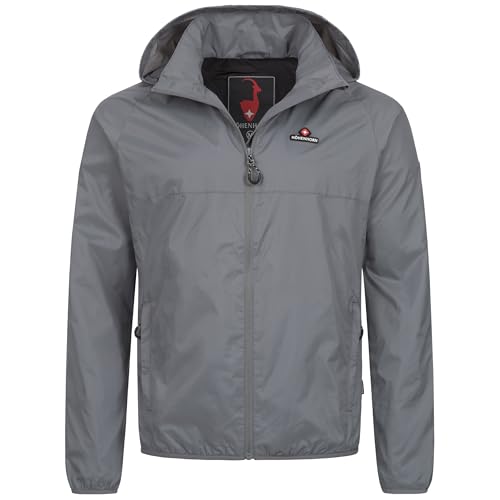 Höhenhorn Rigi Herren Regen Jacke Outdoor Rain Grau Gr. XXL von Höhenhorn