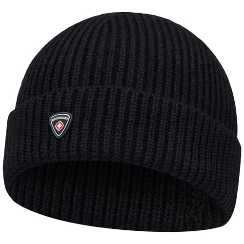 Höhenhorn Ronce Knitted Beanie Unisex Herren Black Metal von Höhenhorn