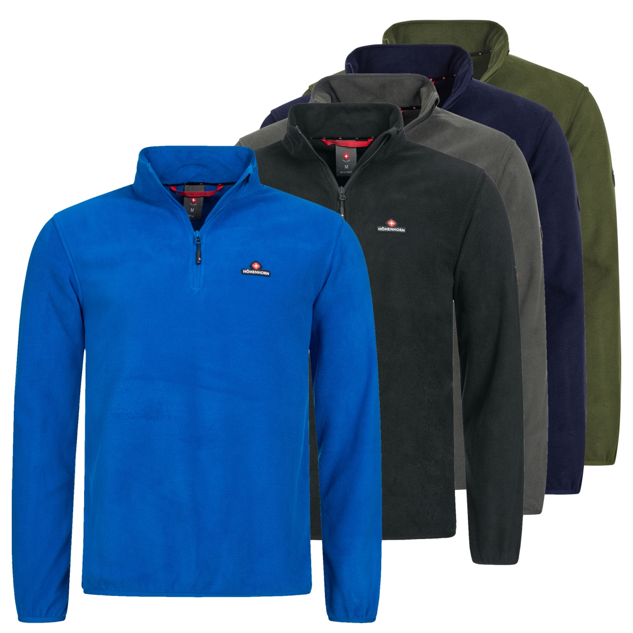 Höhenhorn Skyja Herren Fleece Pullover Sweatshirt Half Zip Fleecepullover S GrÃ¼n von Höhenhorn