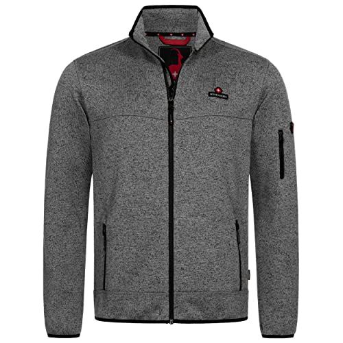 Höhenhorn Tacul Herren Jacke Fleece Strickjacke Grau Gr. L von Höhenhorn