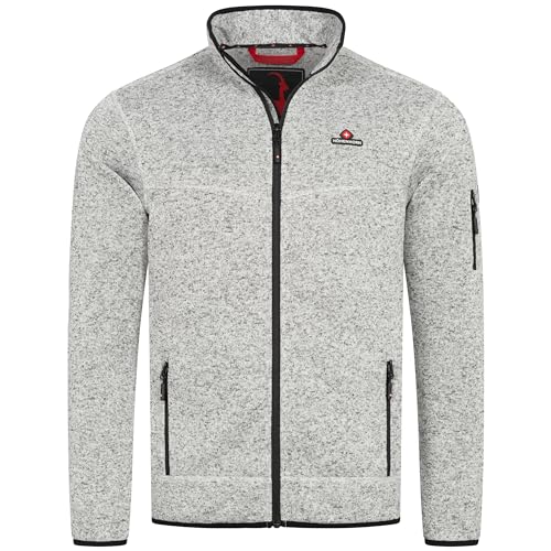 Höhenhorn Tacul Herren Jacke Fleece Strickjacke Hellgrau Gr. 5XL von Höhenhorn