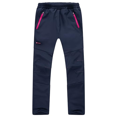 Höhenhorn Tiegun Kinder Softshellhose Dunkelblau/Pink Gr. 122 von Höhenhorn