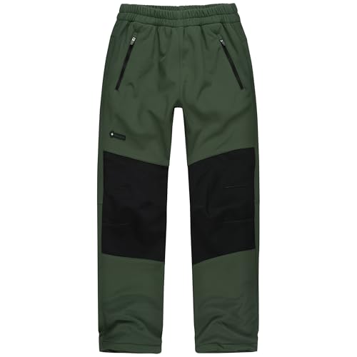 Höhenhorn Tiegun Kinder Softshellhose Grün Gr. 140 von Höhenhorn