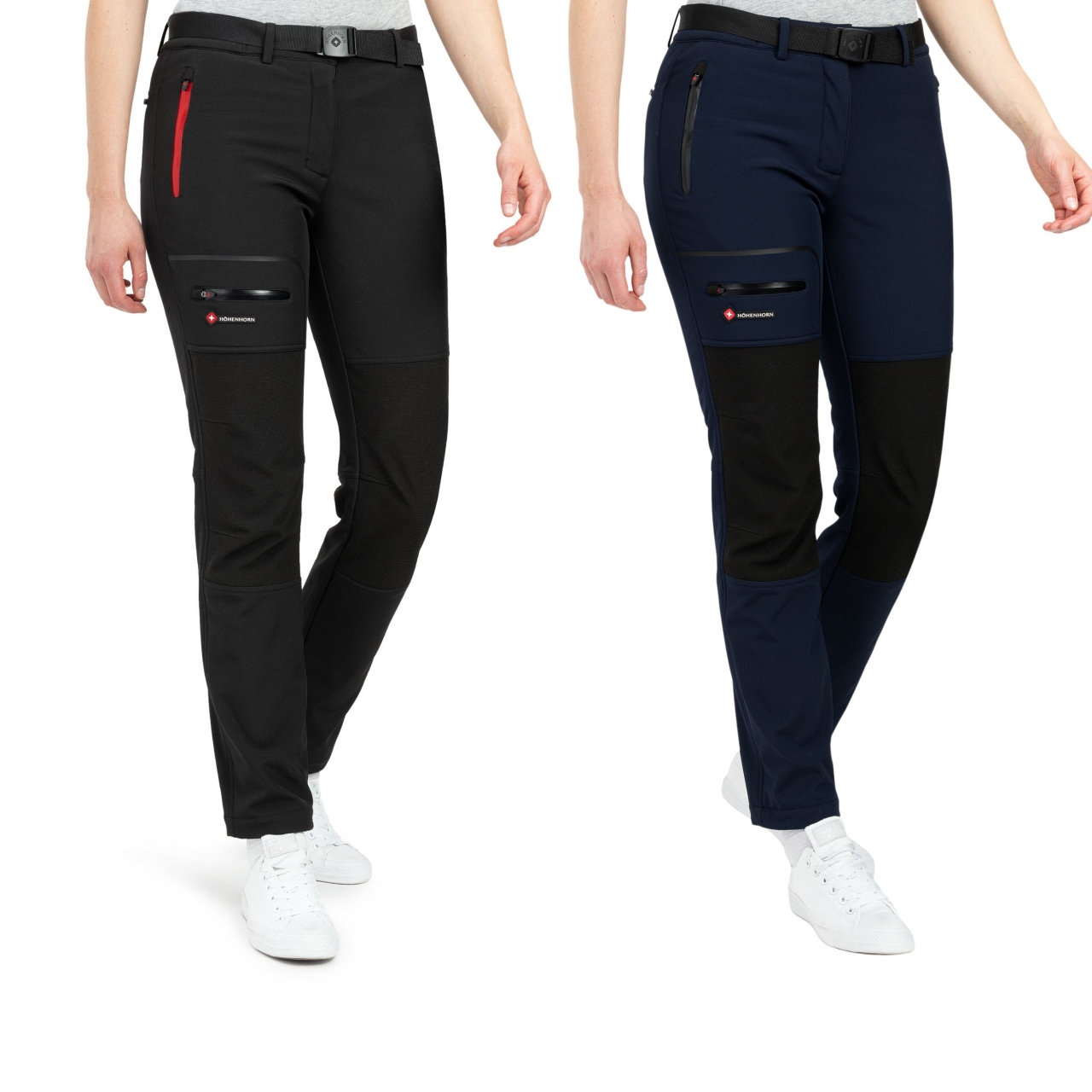 Höhenhorn Trekmaster Damen Wanderhose Softshellhose Outdoorhose Gefüttert Sno... L Dunkelblau von Höhenhorn