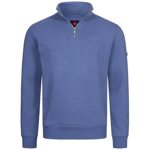 Höhenhorn Troiberg Herren Pullover 1/4 Zip Sweatshirt Blau Gr. XXL von Höhenhorn