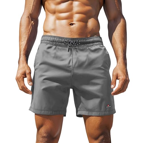 Höhenhorn Wellenmaster Herren Badehose Grau Gr. L von Höhenhorn