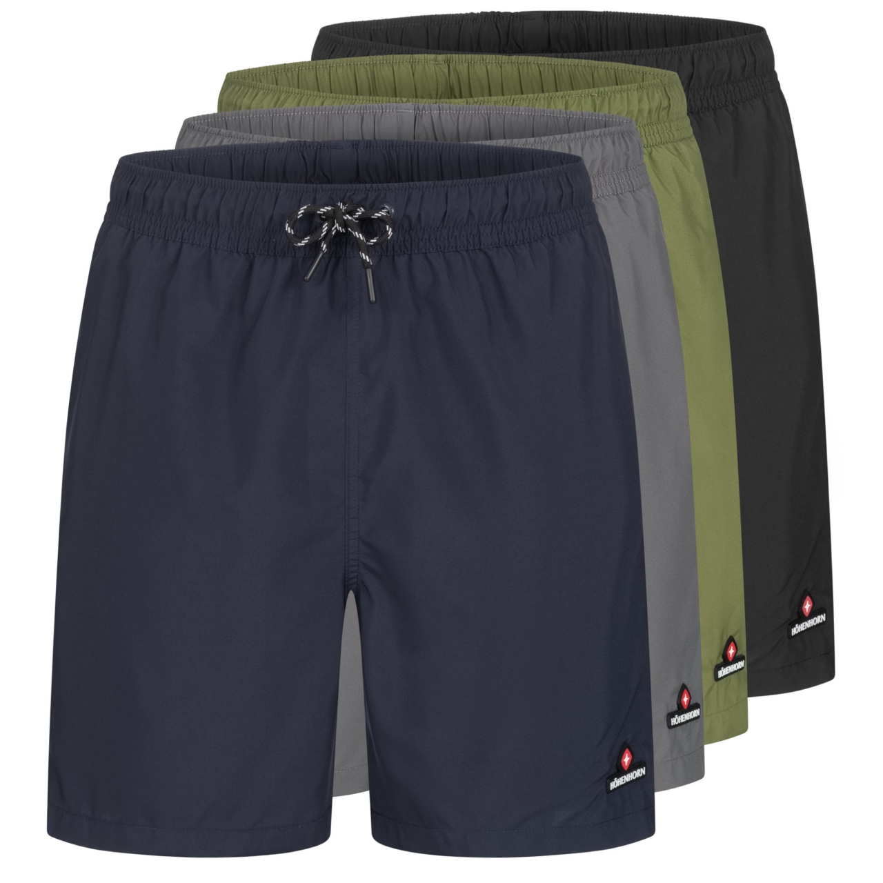 Höhenhorn Wellenmaster Herren Badehose Schnelltrocknend Badeshort Schwimmhose L Grau von Höhenhorn