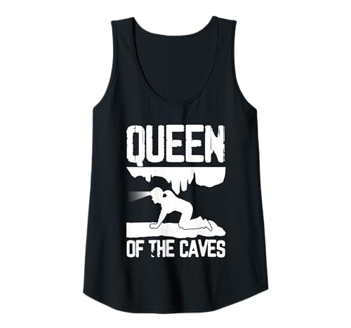 Damen Queen Of The Caves Caving Spelunker Tank Top Damen Queen Of The Caves Caving Spelunker Tank Top von Höhlenforscher Design Idee Spelunking