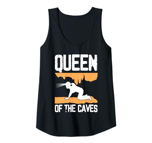 Damen Queen Of The Caves Caving Spelunker Tank Top Damen Queen Of The Caves Caving Spelunker Tank Top von Höhlenforscher Design Idee Spelunking