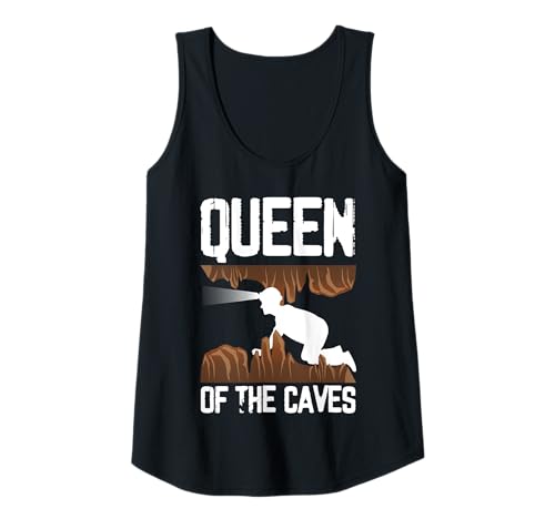 Damen Queen Of The Caves Caving Spelunker Tank Top Damen Queen Of The Caves Caving Spelunker Tank Top von Höhlenforscher Design Idee Spelunking