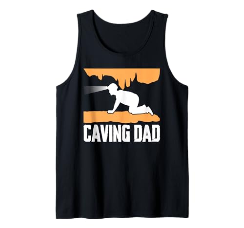 Herren Caving Dad Fathers Day Spelunker Tank Top Herren Caving Dad Fathers Day Spelunker Tank Top von Höhlenforscher Design Idee Spelunking