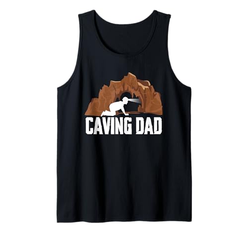 Herren Caving Dad Fathers Day Spelunker Tank Top Herren Caving Dad Fathers Day Spelunker Tank Top von Höhlenforscher Design Idee Spelunking