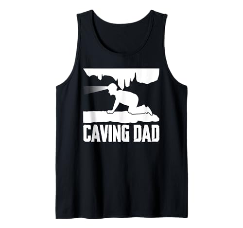 Herren Caving Dad Fathers Day Spelunker Tank Top Herren Caving Dad Fathers Day Spelunker Tank Top von Höhlenforscher Design Idee Spelunking