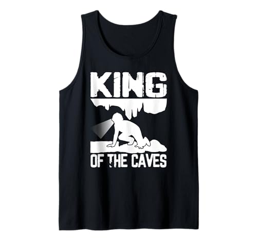 Herren King Of The Caves Caving Spelunker Tank Top von Höhlenforscher Design Idee Spelunking