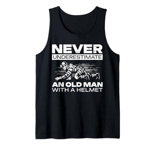 Herren Never Underestimate An Old Man With A Helmet Caving Tank Top Herren Never Underestimate An Old Man With A Helmet Caving Tank Top von Höhlenforscher Design Idee Spelunking