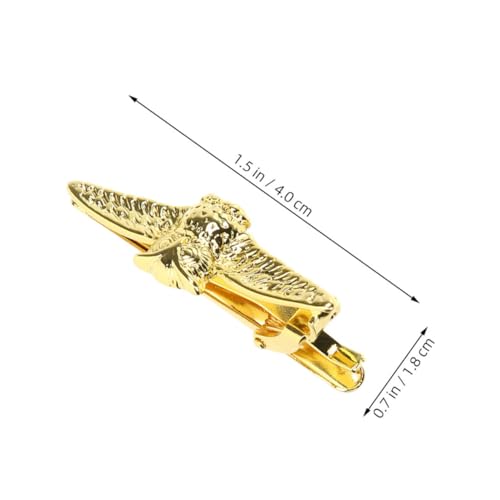 Hoement 2 Stück Goldfarbene Krawattenklammer aus Langlebiger Zinklegierung Fest Haltend und Einfach Anzubringen für Herren Business und Hochzeit Elegantes Design für Formelle Anlässe und von Hoement