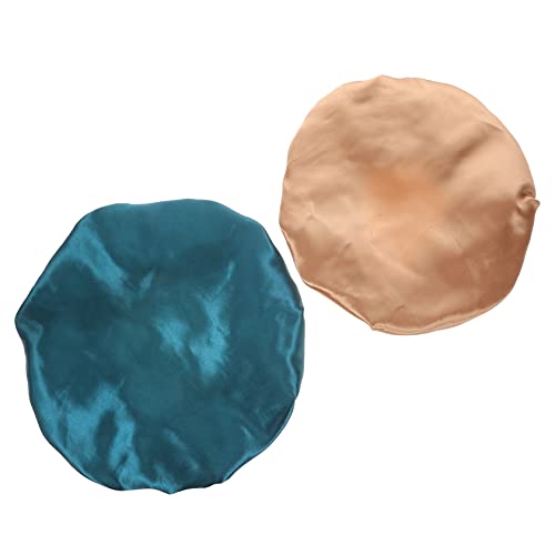 Hoement 2stücke Satin-haarhaube Zum Schlafen Elastische Duschhauben Für Frauen Verstellbare Schlafmütze Satinhaube Für Spa Und Zuhause Geeignet Für Verschiedene Frisuren von Hoement