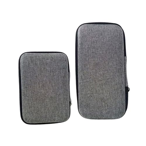 Hoement 2 Stück Teiliges Kabel Mikrofon aufbewahrungsetui Stoßfest Kompakt Tragbar Geeignet für Kabel Ladegeräte Earphones Powerbanks als Organizer für Digitale Zubehörteile von Hoement