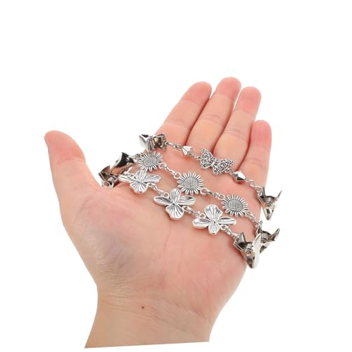 Hoement 3 Stück Teiliges Vintage Cardigan Clips Retro Blumen Broschen für Damen Multifunktionale Strickjacken Clips zum Fixieren von Schals und Tüchern Modische und Langlebige von Hoement