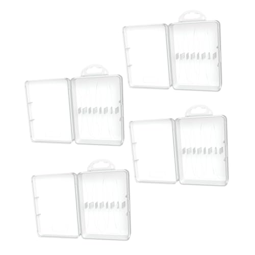 Hoement 4 Stück Elektrische Zahnbürstenkopf Aufbewahrungsbox Fach Große Kapazität Kompatibel mit Hxddd Reise und Zuhause Multifunktionale Aufsteckbürsten Halterung Organizer von Hoement