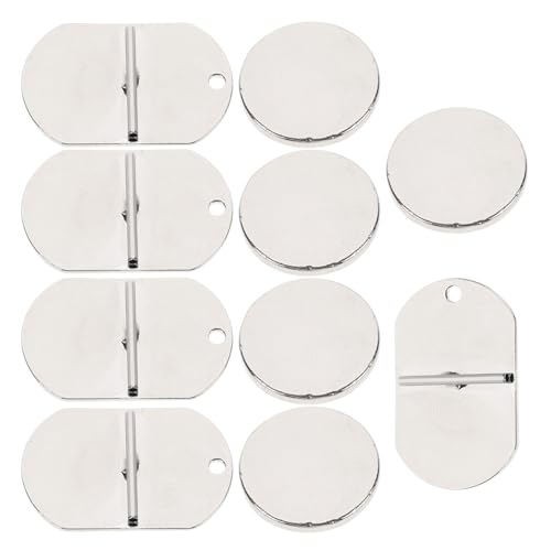 Hoement 5 Paare Mini Magnetbroschen Runde Kleidung Broschenmagnet Schnalle Leicht Langlebig Modische Magnetische Anstecknadel Halter für Schmuck Accessoires Weiß K Farbe von Hoement