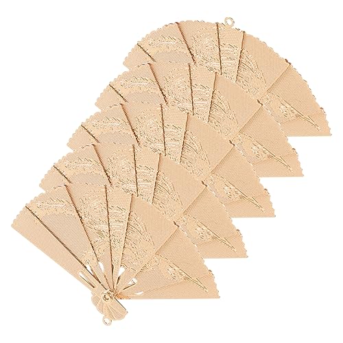 Hoement 5 Stück Teiliges Kleine Metall Anhänger Fächerform Schmuck Charms für Halsketten Armbänder Diy Basteln Hochzeitsgeschenke Polterabend Schmuckanhänger Ohrringe von Hoement