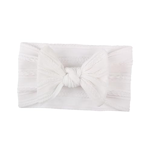 Hoement 5 Stück Nylon Stirnband Mit Schleife Einfaches Kinder-haarband Strukturierter Jacquard-kopfschmuck Für Babys Und Kleinkinder von Hoement