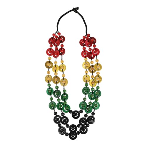 Hoement Boho Kette Damen Retro Holzperlen Halskette Handgefertigt Kokosnuss Muschel Strand Schmuck Charm für Frauen und Mädchen Muster von Hoement