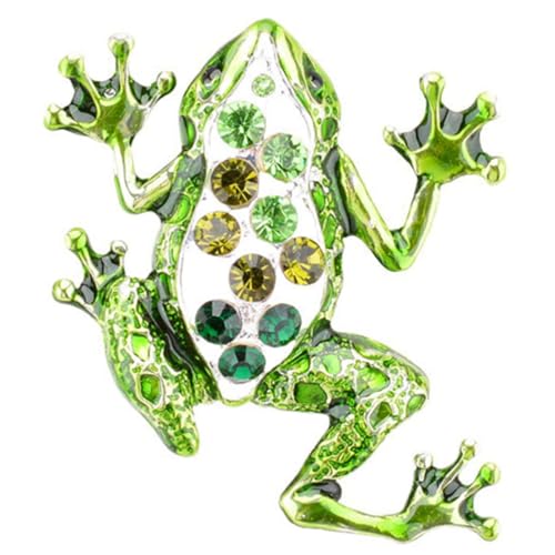 Hoement Frosch Brosche Damen Modisches Kleidungsaccessoire Bunte Tier Anstecknadel Leichter Schmuck für Strickjacke Schal Geburtstag Vielseitig für Alltag und Festtage von Hoement