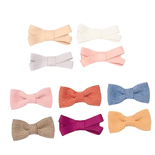 Hoement 10stücke Junge Mädchen Haarschleifen Haarclips Bunte Schleifen Für Junge Mädchen Und Mädchen Süßes Haarschmuck Verhindert Haarausfall Und Schützt Die Augen von Hoement