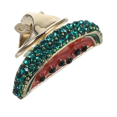 Hoement Japanischer Obstbroschen Anstecker Wassermelone Niedlich Mini Vielseitig als Anstecknadel und Brosche Lebendige Sommer Mode für Strandpartys Taschen Kleidung und Hawaii Accessoires von Hoement